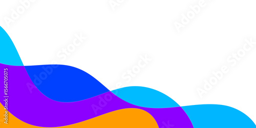 Abstract colorful shapes in vibrant hues