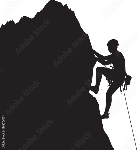 Mountain Rappelling Adventure Silhouette Vector

Rock Climber Abseiling SVG Design

Extreme Rappelling Clipart for Outdoor Lovers

Cliff Descent Adventure Sport Silhouette

Mountain Climber with Rope 