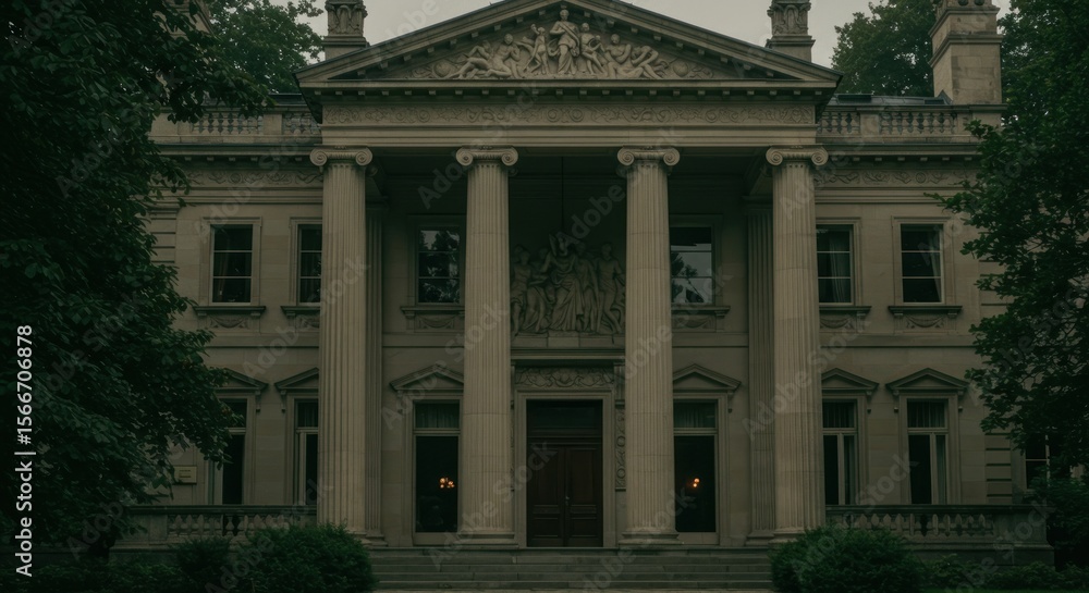 Obraz premium Grand stone building exterior