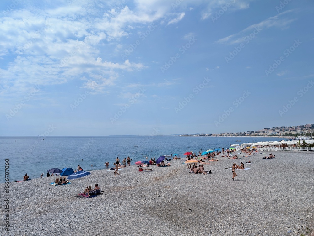 The Mediterranean Sea in Nice, France - June 2025 The Mediterranean Sea in Nice, France - June 2025