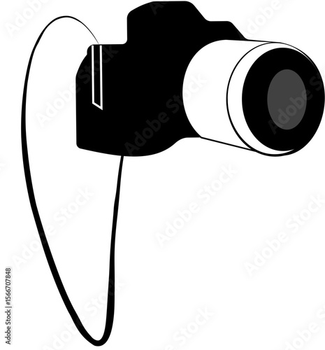 vector illustration of a Camera, film camera, photography, videography