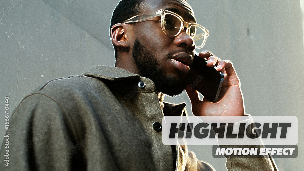 Highlight Procedural Motion Effect Stock Template | Adobe Stock