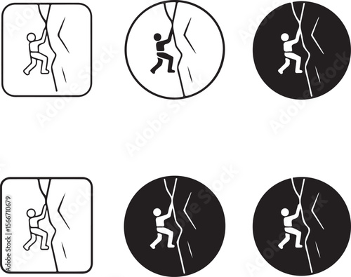 Mountain Rappelling Adventure Silhouette Vector

Rock Climber Abseiling SVG Design

Extreme Rappelling Clipart for Outdoor Lovers

Cliff Descent Adventure Sport Silhouette

Mountain Climber with Rope 