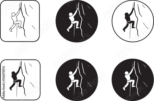 Mountain Rappelling Adventure Silhouette Vector

Rock Climber Abseiling SVG Design

Extreme Rappelling Clipart for Outdoor Lovers

Cliff Descent Adventure Sport Silhouette

Mountain Climber with Rope 