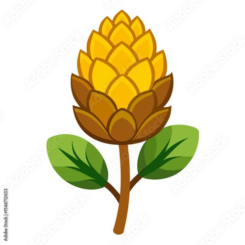 larch  vector on white-background.