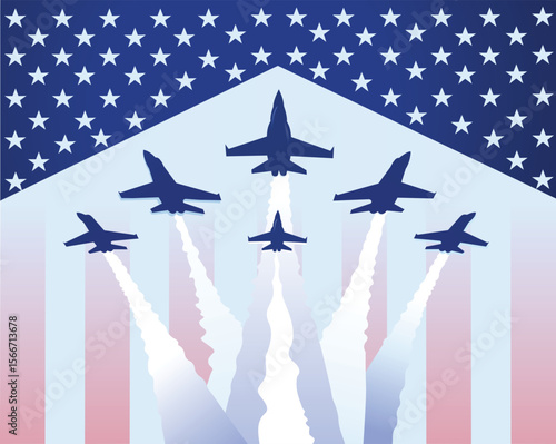 Eagle fighter jet plane taking off during exercise