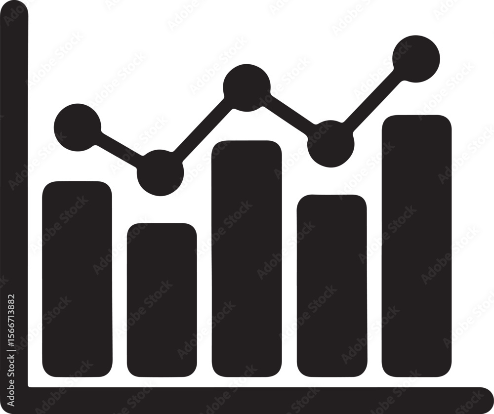 Data Visualization Chart Icon Representing Growth and Trends Data Visualization Chart Icon Representing Growth and Trends