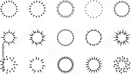 太陽のアイコンセット