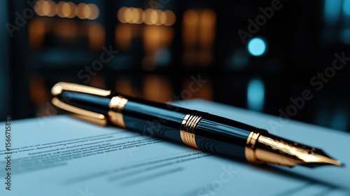 Wallpaper Mural A pen is on top of a piece of paper Torontodigital.ca