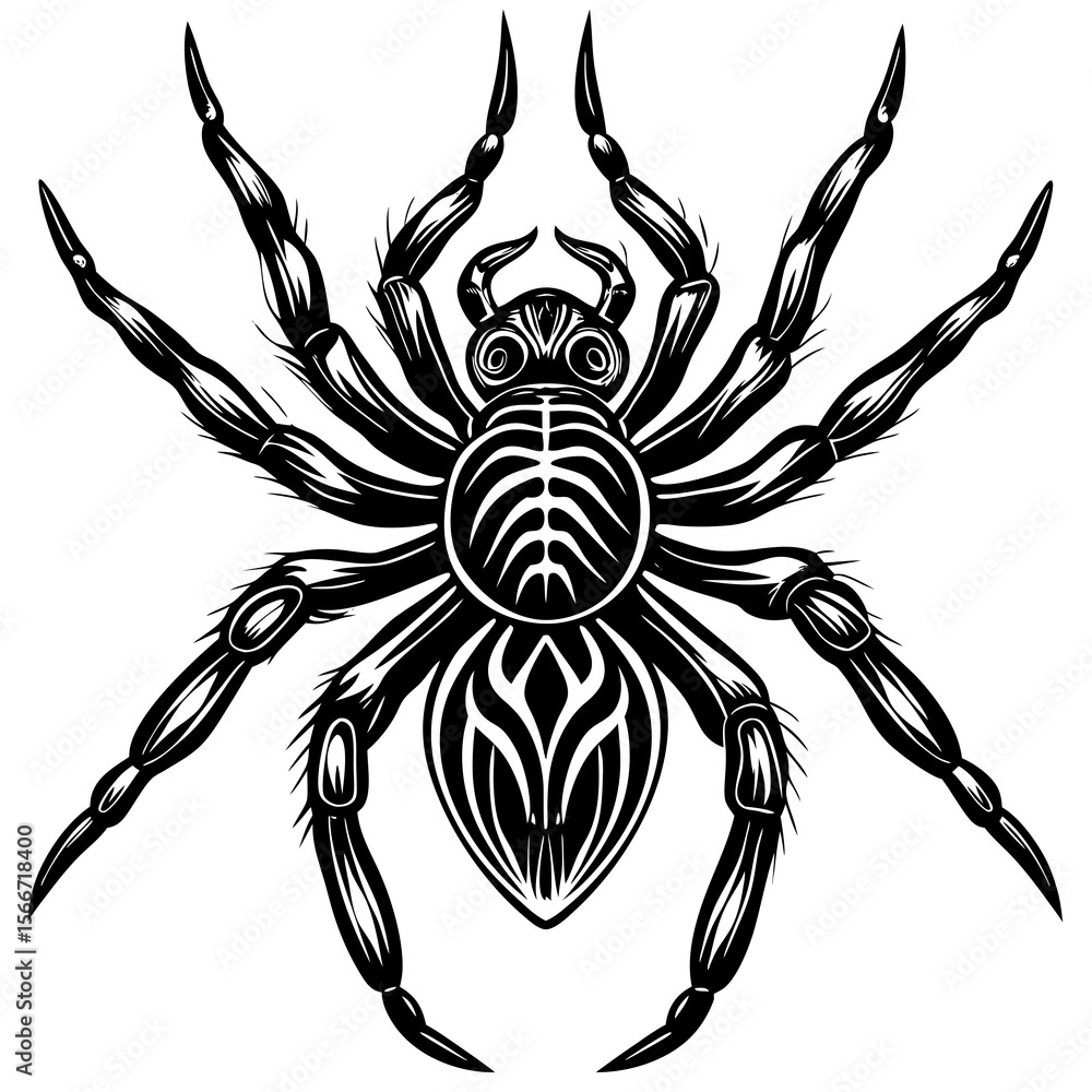 Obraz premium black and white tattoo