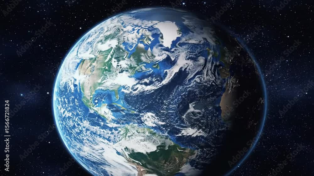 Planet the Earth, view from space, Milky Way Galaxy. Planet earth ...