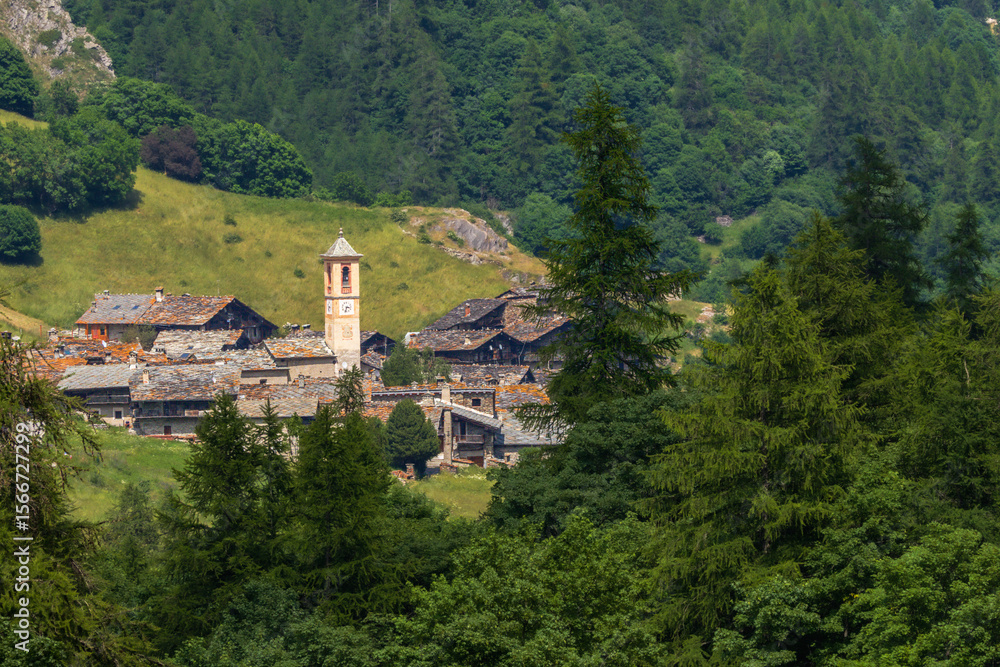 The Varaita Valley in the Italian Piedmont The Varaita Valley in the Italian Piedmont