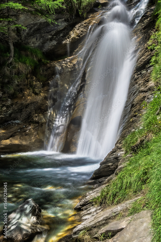 Fototapeta premium The Varaita Valley in the Italian Piedmont
