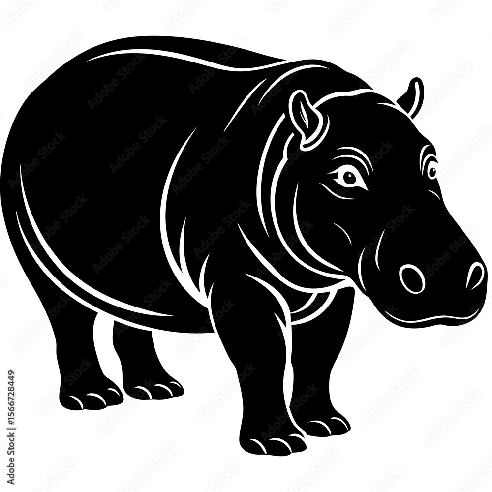 Obraz premium rhino vector illustration