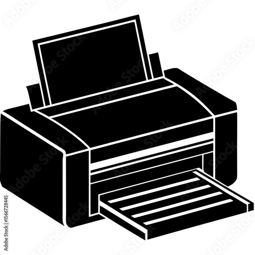 illustration of a printer