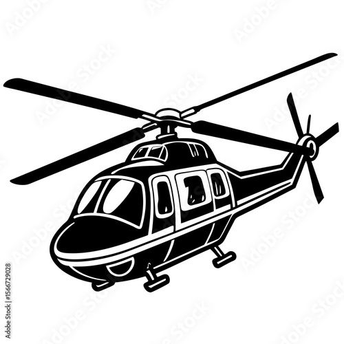 helicopter vector illustration