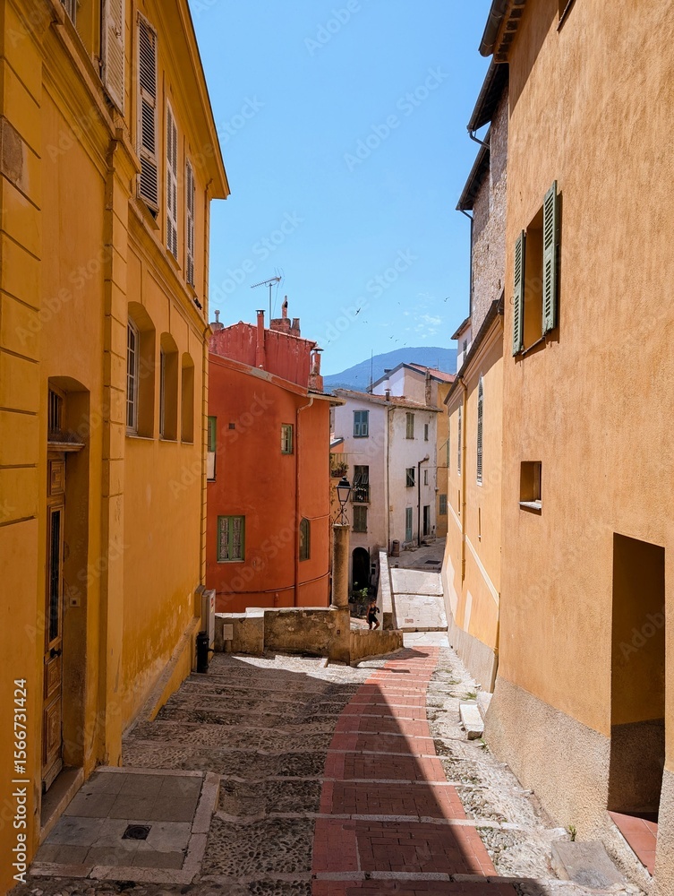 Fototapeta premium Overview Menton on the French Riviera - July 2025