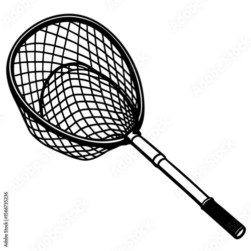 tennis racket isolated on white
