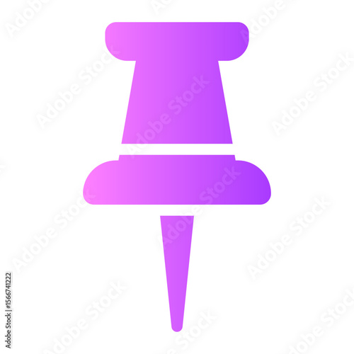 push pin gradient icon