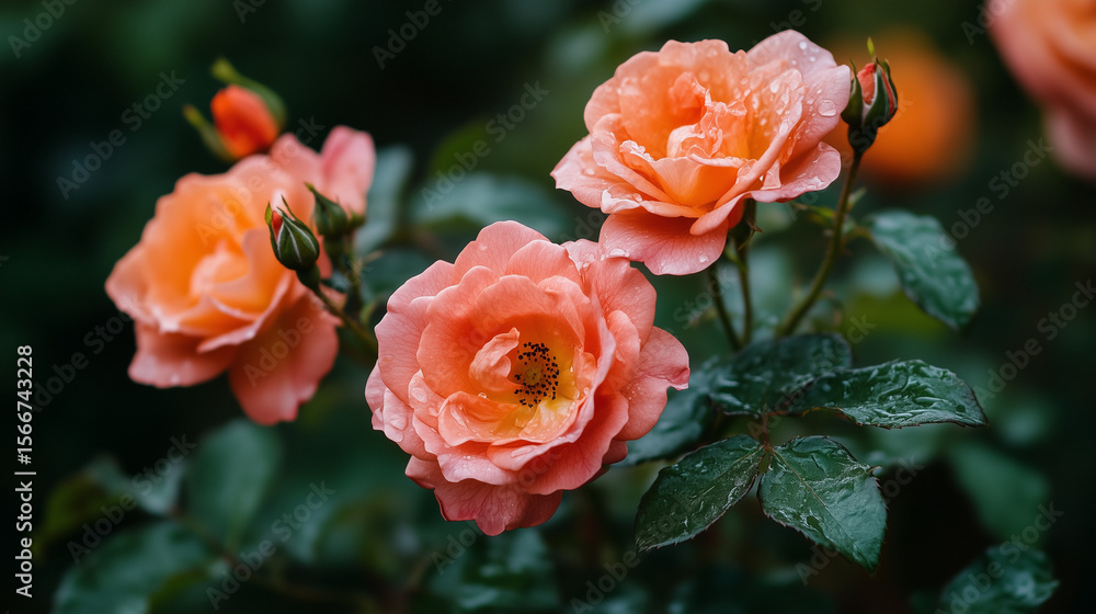 Rose with water drop Rose with water drop