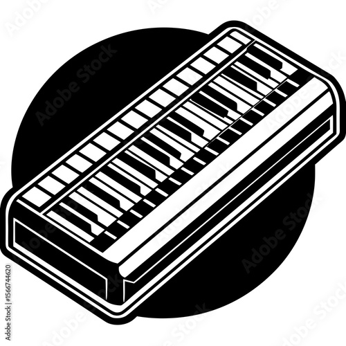 piano keys vector illustration