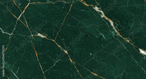 Emerald Green Marble Texture with Gold Veins - High-Resolution Background Image