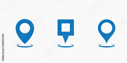 map location icon set . Location icon set, Map pin place marker. location pointer icon symbol in flat style.  