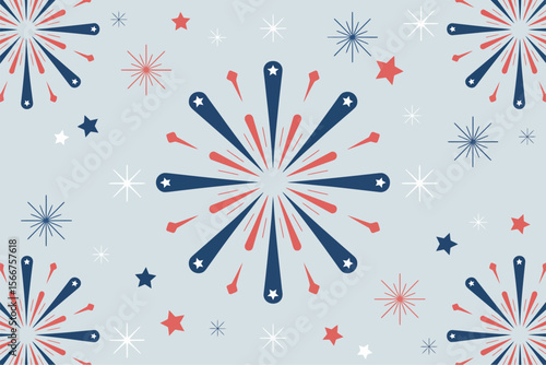 Fireworks background, festive celebration banner, colorful firework display, holiday party invitation, patriotic event design