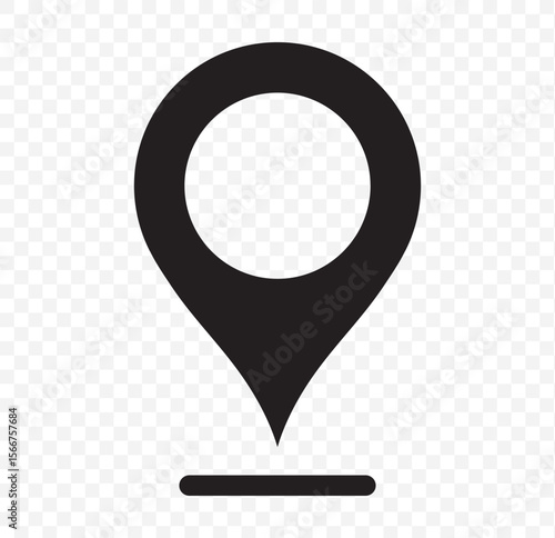 pin icon silhouette vector . Location map pin icons . Modern map marker collection. Pinpoint. Location pin icon. destination icon. map pin.  