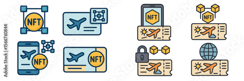 Digital tickets using NFT technology for travel along with blockchain integration for secure transactions