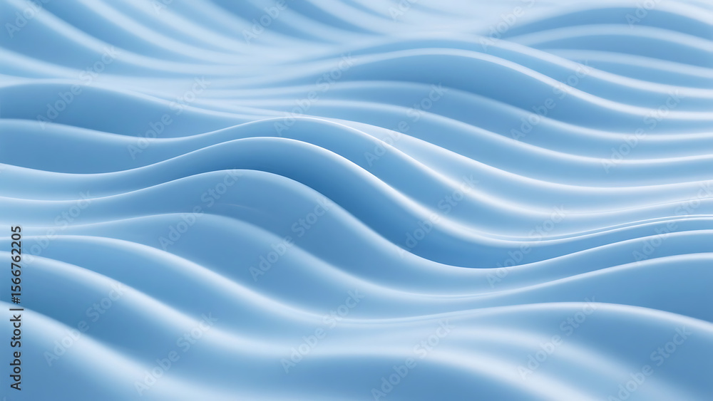 Fototapeta premium blue wavy background