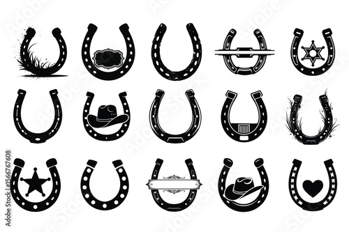 Western Horseshoe Vector Collection