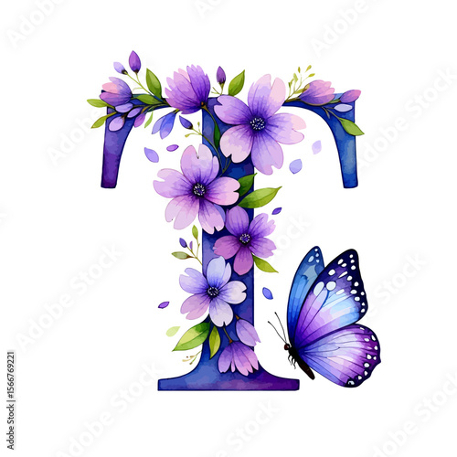 Elegant Watercolor Painting of Daisies in a Glass Vase