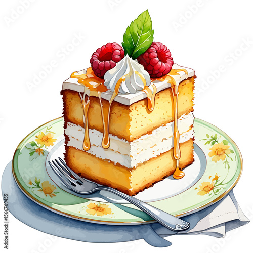 Elegant Watercolor Painting of Daisies in a Glass Vase