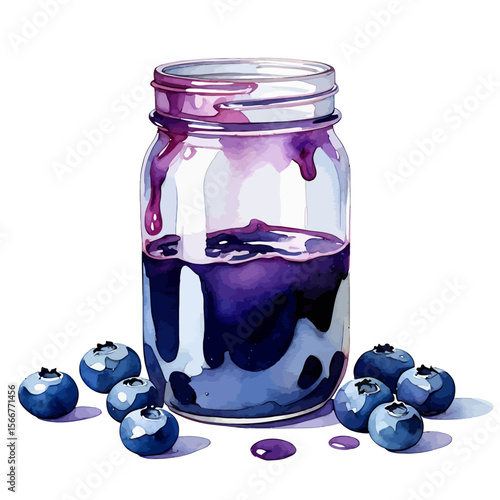 Elegant Watercolor Painting of Daisies in a Glass Vase