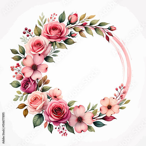 Elegant Watercolor Painting of Daisies in a Glass Vase