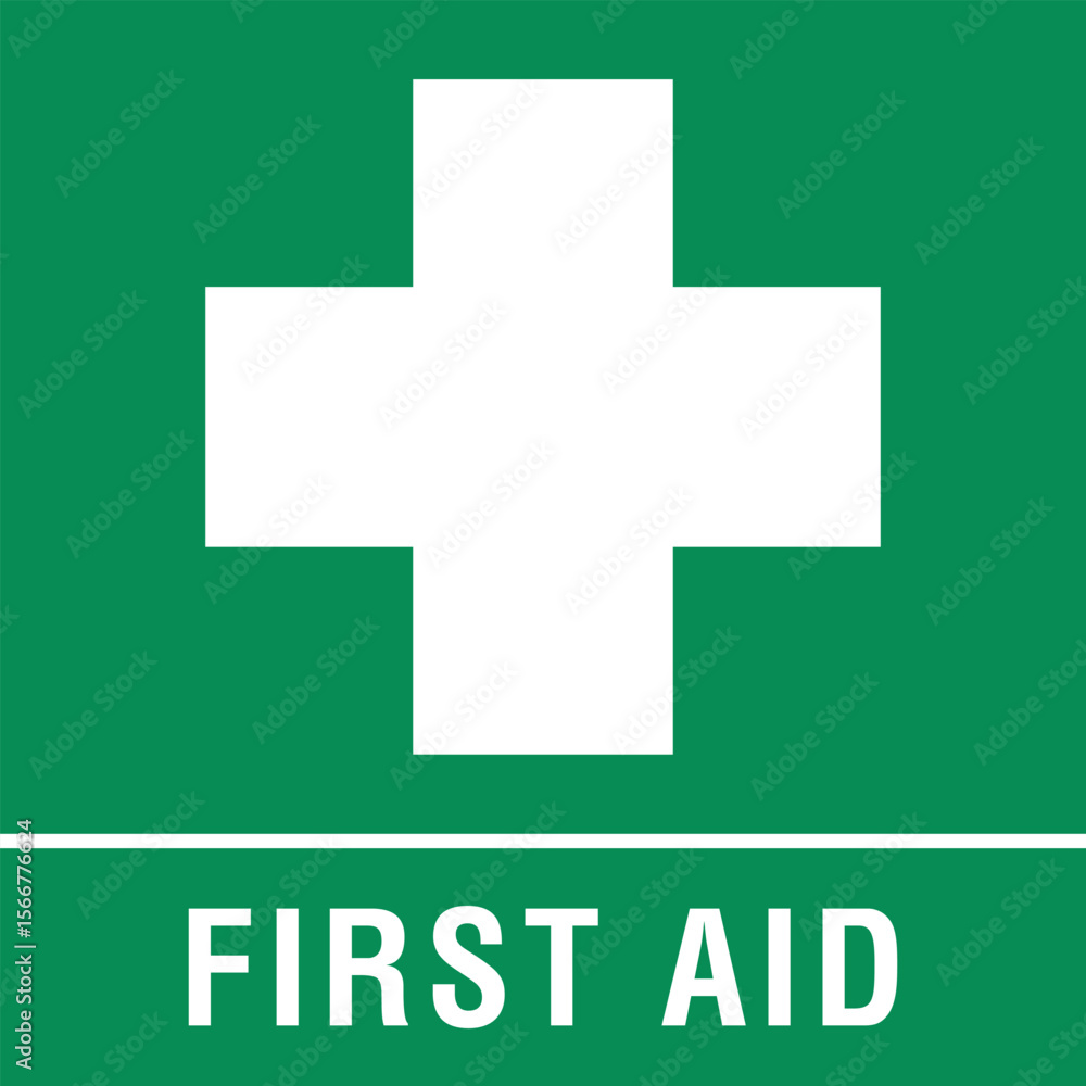Obraz premium first aid sign