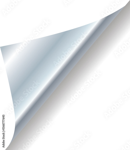 Silver Paper Fliped Decorative