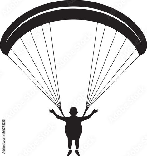 Skydiver in Freefall Silhouette

Parachuting Adventure Vector Art

Extreme Skydiving Action Illustration

High Altitude Parachute Jump Silhouette

Adrenaline Rush Skydiver Design