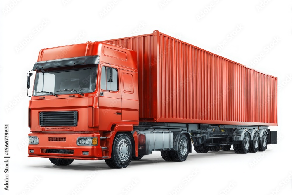 Truck with container Truck with container