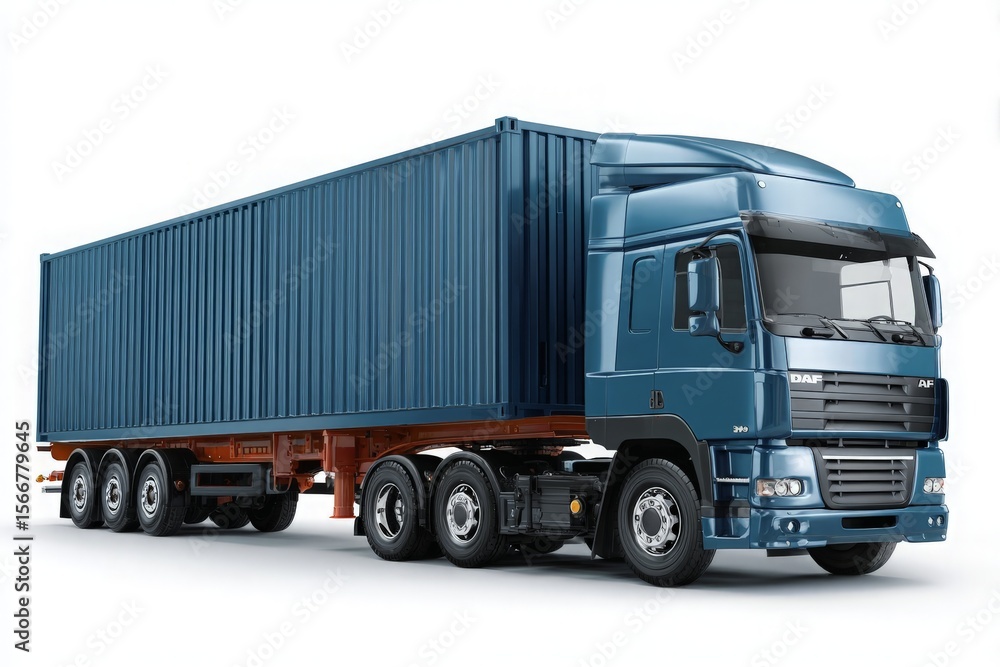 Truck with container Truck with container