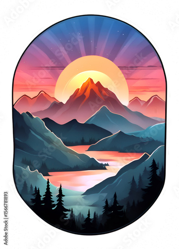 Sunset Mountain Reverie