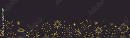 Golden fireworks modern minimalist elegant simple 
celebration background for for Diwali, Christmas, 
Holiday, Anniversary, New year, Party, Festival