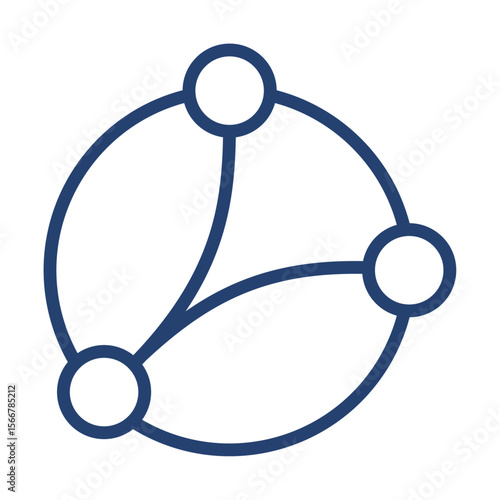 Torrent icon flat illustration outline logo