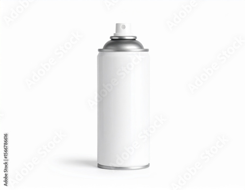 Spray paint can mock up isolated on white background