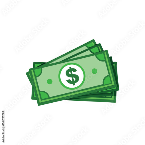 Dollar banknotes isolate 
