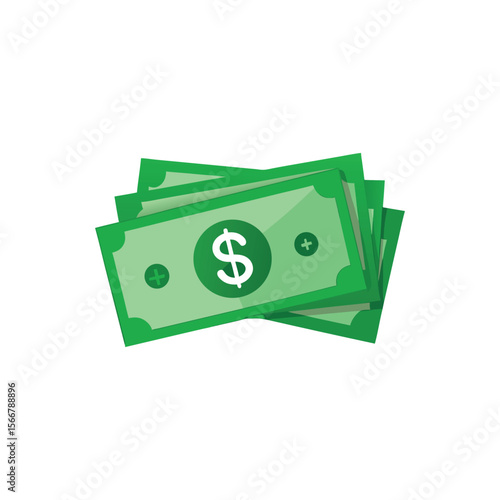 Dollar banknotes isolate 