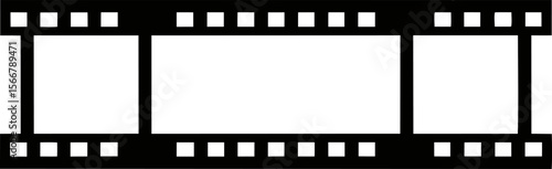 Filmstrip Frame Linear Icon Vector Illustration