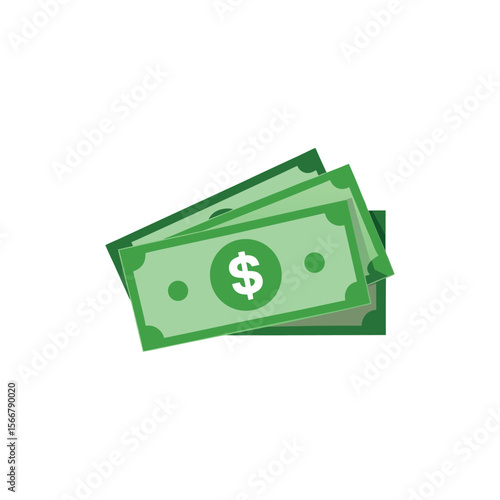 Dollar banknotes isolate 