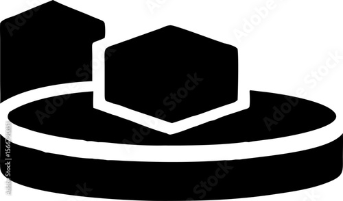 Vector illustration of a classic black bowler hat, a timeless fashion accessory